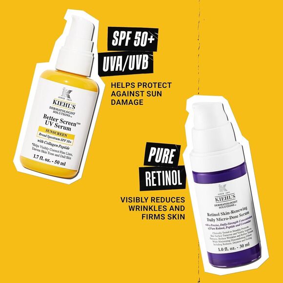 Kiehl’s Day to Night Derm Duo Skincare Set Full Sizes EXP 07/26 NIB - Picture 2 of 6